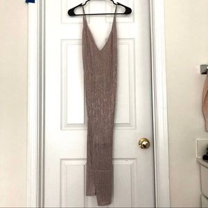 Express - Taupe Long Dress